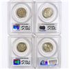 Image 2 : (4) Silver Wash. Quarters PCGS MS65-6 (1946-D, 195