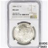 Image 1 : 1884-CC Morgan Silver Dollar NGC MS64+