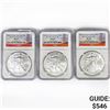 Image 1 : 2011(S) Set (3) American Silver Eagles NGC MS69