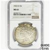 Image 1 : 1923-D Silver Peace Dollar NGC MS61