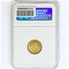 Image 2 : 1874/3 10K .13oz Swedish Gold NGC MS65