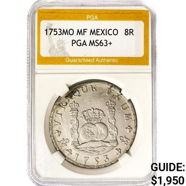 1753MO MF Mexico 8R Imperial Crown PGA MS63+