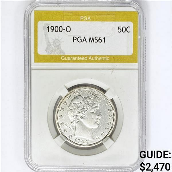 1900-O Barber Half Dollar PGA MS61