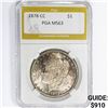 Image 1 : 1878-CC Morgan Silver Dollar PGA MS63