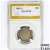 Image 1 : 1869-S Seated Liberty Quarter PGA XF40