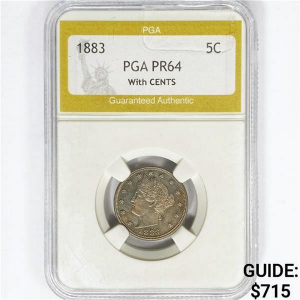 1883 Liberty Victory Nickel PGA PR64