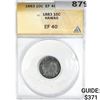 Image 1 : 1883 Kingdom of Hawaii Dime ANACS EF40
