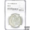 Image 1 : 1921 Morgan Silver Dollar NGC MS61