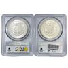 Image 2 : (2) 1921 Morgan Silver Dollars PCGS MS63