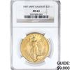 Image 1 : 1907 $20 Gold Double Eagle NGC MS63