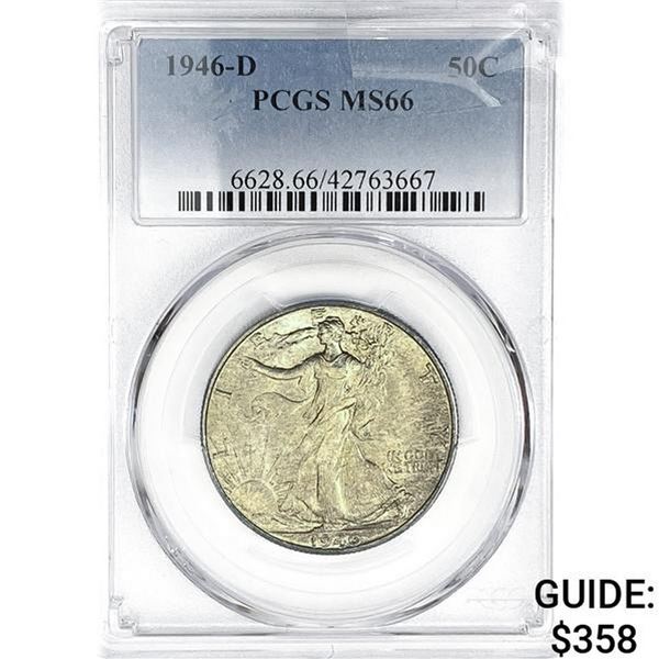 1946-D Walking Liberty Half Dollar PCGS MS66