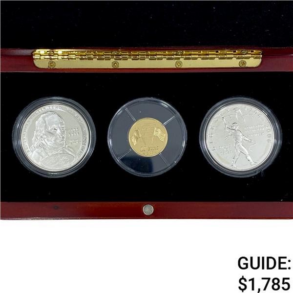 2006 Ben Franklin Gold & Silv Set - 1/4oz Gold PR