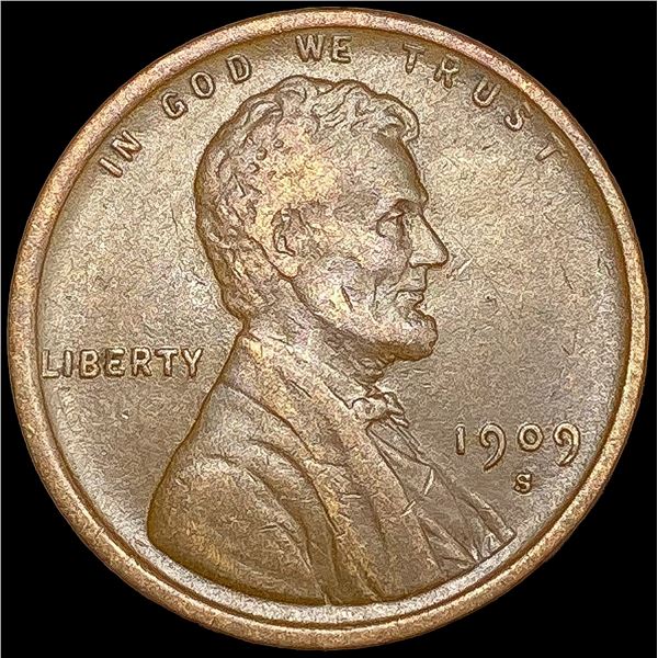 1909-S Wheat Cent CLOSELY UNCIRCULATED