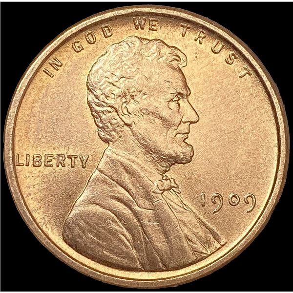 1909 VDB RD Wheat Cent GEM BU