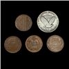 Image 2 : (5) Varied US Coinage (1902, (2) 1912-S, 1924-D, 192