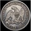 Image 2 : 1847 Seated Liberty Half Dollar CLOSELY UNCIRCULAT