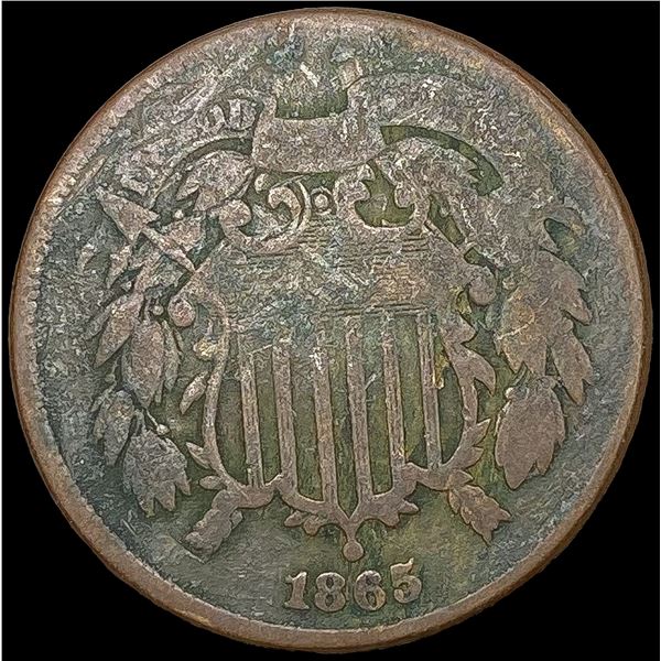1865 Two Cent Piece NICELY CIRCULATED