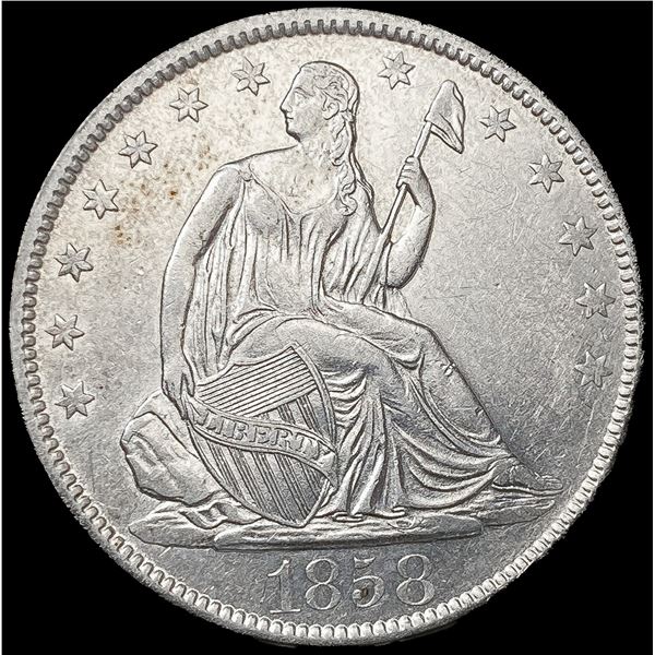 1858-O Seated Liberty Half Dollar UNCIRCULATED