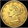 Image 1 : 1902-S $5 Gold Half Eagle CLOSELY UNCIRCULATED