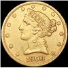 Image 1 : 1900-S $5 Gold Half Eagle CLOSELY UNCIRCULATED