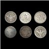 Image 2 : (6) Varied US SILV Quarters (1844-O, 1893, 1903, 1