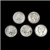 Image 1 : (5) Mercury SILV Dimes (1925, 1935, 1936-S, 1939,