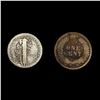 Image 2 : (2) Varied US Coinage (1878, 1921) NICELY CIRCULAT