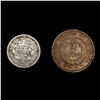 Image 2 : (2) Varied US Coinage (1853, 1870) CLOSELY UNCIRCU