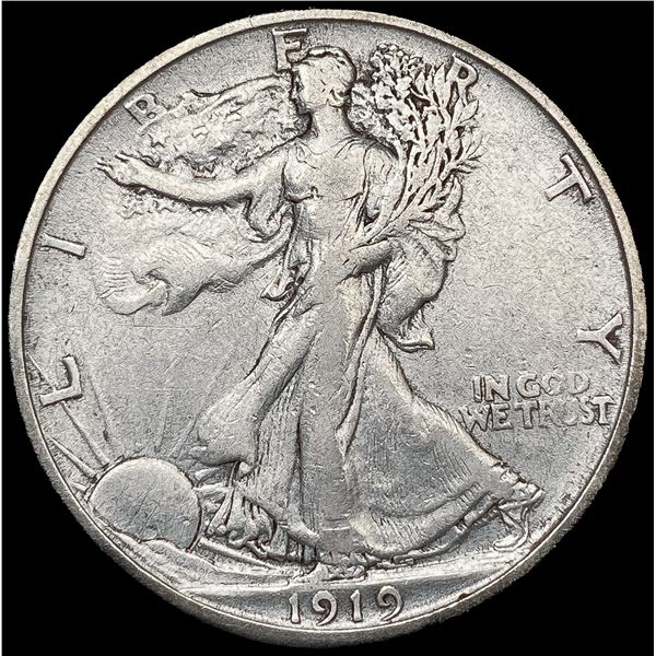 1919-S Walking Liberty Half Dollar LIGHTLY CIRCULA