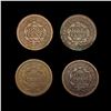 Image 2 : 1848-1851 (4) Varied US Large Cents NICELY CIRCULA
