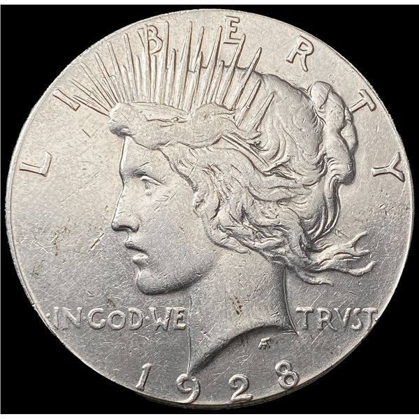 1928 Silver Peace Dollar LIGHTLY CIRCULATED