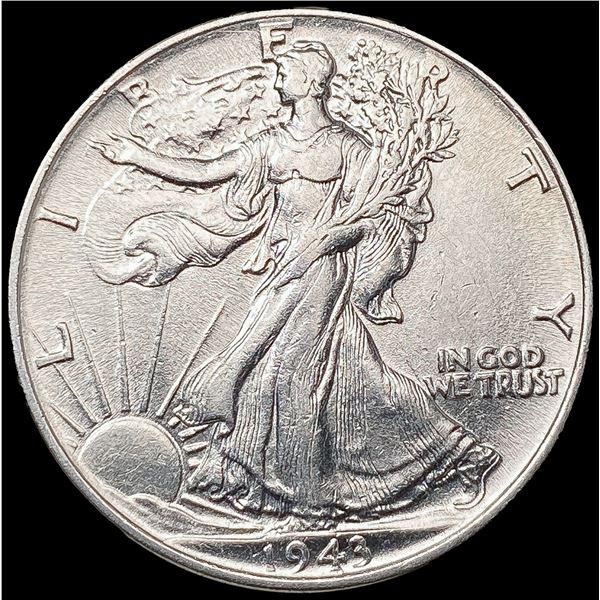 1943 Walking Liberty Half Dollar CLOSELY UNCIRCULA