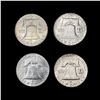 Image 2 : 1960-1962 (4) US Franklin Half Dollars HIGH GRADE