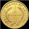Image 2 : 1851 Rare Gold Dollar UNCIRCULATED