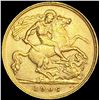 Image 2 : 1906 G. Britain .1178oz Gold Half Sovereign UNCIRC