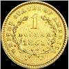 Image 2 : 1851 Rare Gold Dollar UNCIRCULATED