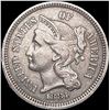 Image 1 : 1881 Nickel Three Cent NEARLY UNCIRCULATED