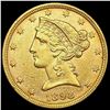 Image 1 : 1898 $5 Gold Half Eagle UNCIRCULATED