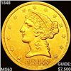 Image 1 : 1848 $5 Gold Half Eagle CHOICE BU