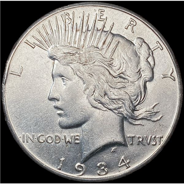 1934-S Silver Peace Dollar CLOSELY UNCIRCULATED