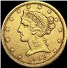 Image 1 : 1902-S $5 Gold Half Eagle CLOSELY UNCIRCULATED
