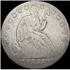 Image 1 : 1855 Arws Seated Liberty Half Dollar NICELY CIRCUL