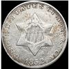 Image 1 : 1852 Silver Three Cent UNCIRCULATED