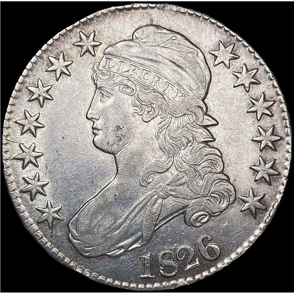 1826 Capped Bust Half Dollar CLOSELY UNCIRCULATED