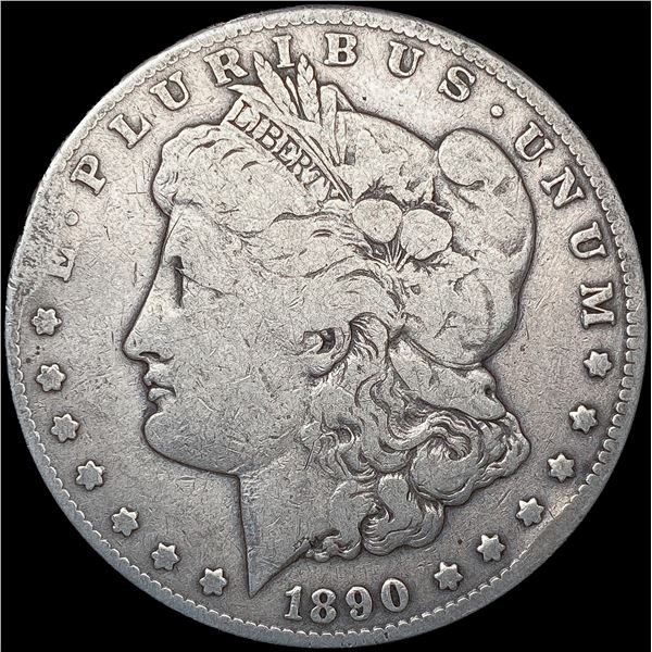 1890-CC Morgan Silver Dollar LIGHTLY CIRCULATED