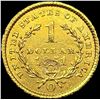 Image 2 : 1851-O Rare Gold Dollar CLOSELY UNCIRCULATED