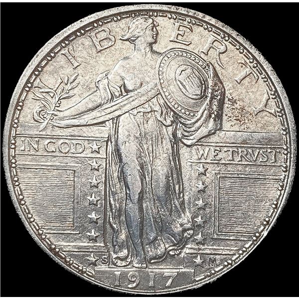 1917-S Standing Liberty Quarter CLOSELY UNCIRCULAT