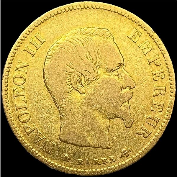 1852 France .0933oz Gold 10 Francs NEARLY UNCIRCUL