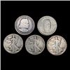 Image 1 : (5) Varied US Half Dollars (1893, 1917, 1917-D, 19