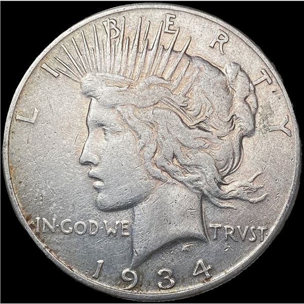 1934-S Silver Peace Dollar NICELY CIRCULATED